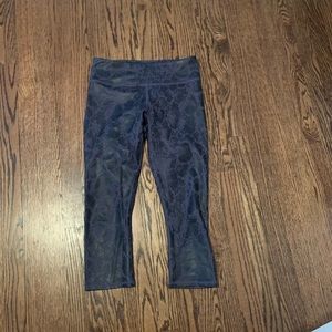 Fabletics Cropped Snakeskin Leggings
